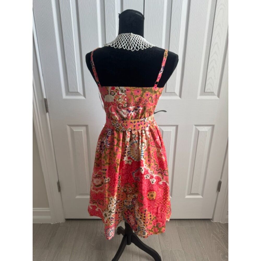 NWT J. Crew button down sundress, Size 6P, pink/purplle. - Picture 2 of 11
